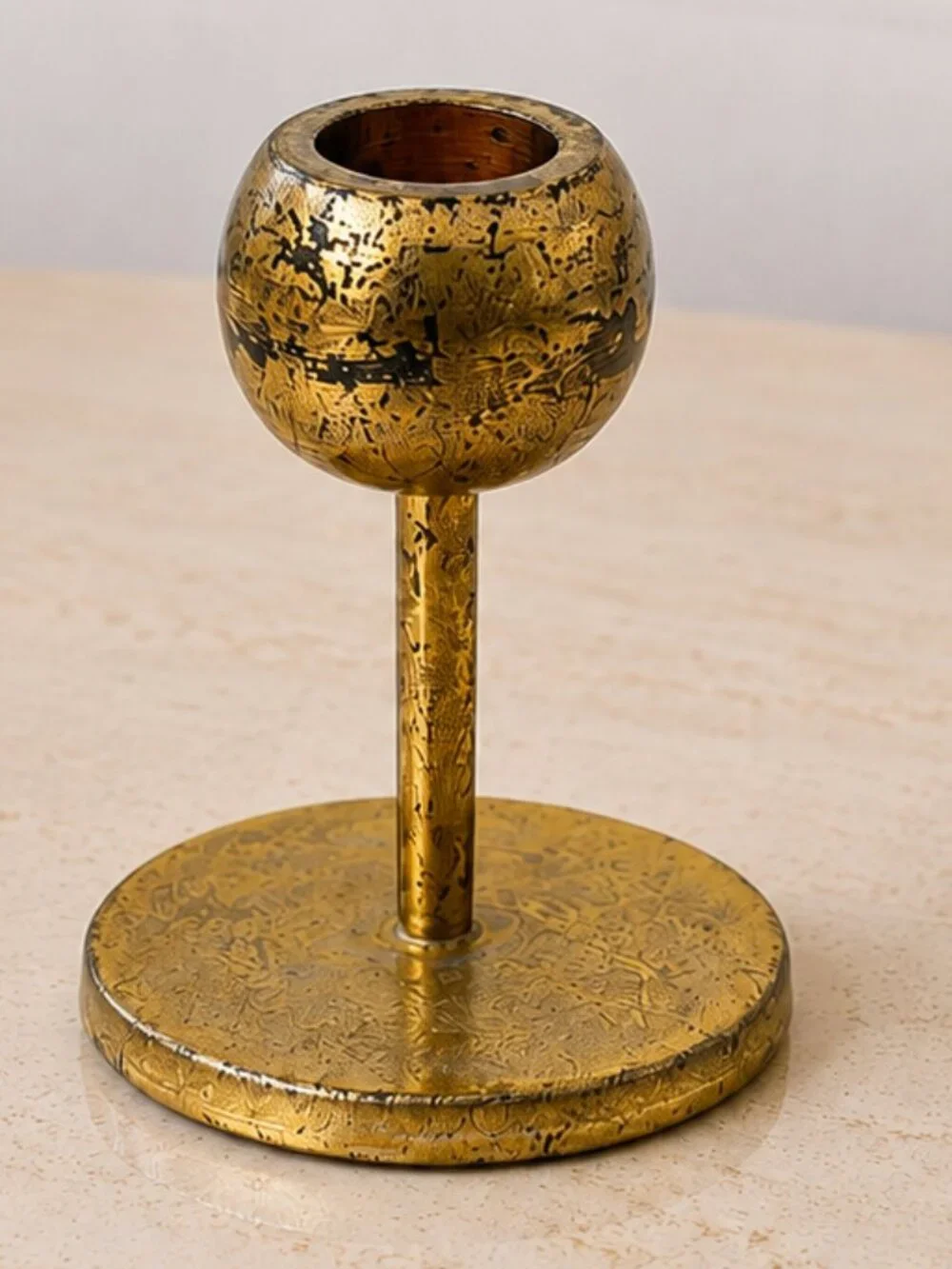 West Elm Aaron Probyn Brass Candle Holder Small 3.5